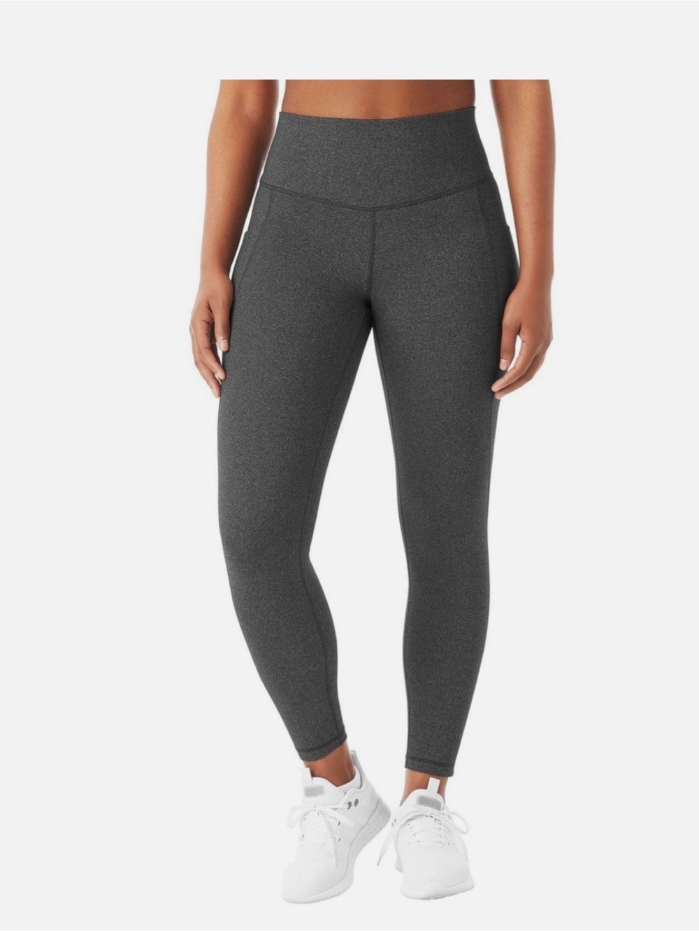 High-Waist Performance Leggings - Grey